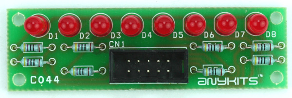 8 LED OUTPUT DISPLAY MODULE FOR MICRO-CONTROLLER DEVELOPMENT BOARD (1)
