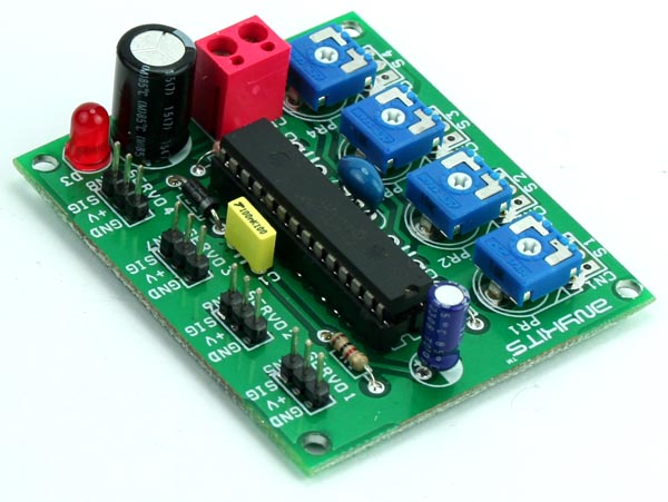 4 CHANNEL RC SERVO DRIVER USING PIC MICRO-CONTROLLER AND PRESETS (2)