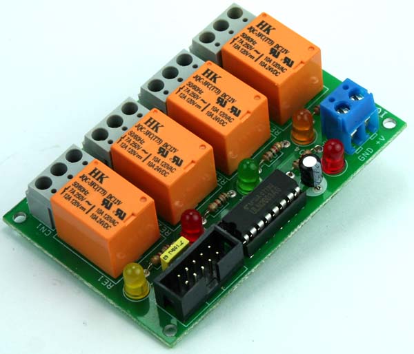 4 CHANNEL RELAY BOARD USING ULN2003 AND BOX HEADER FOR MICRO-CONTROLLER DEVELOPMENT BOARDS (2)