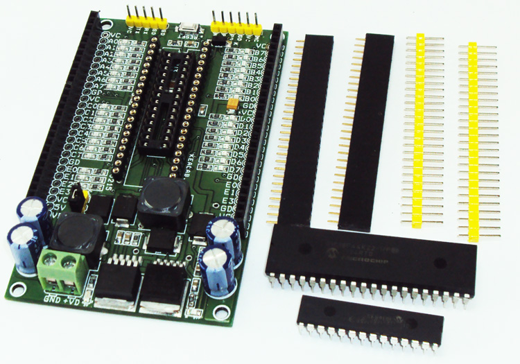 40 & 28 PIN Development Boards on Board 3V3 5V Switching converters (2)
