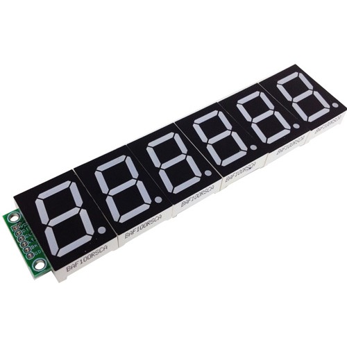 6 digit spi display using 1 inch 7 segment display and CAT4016 ic (1)