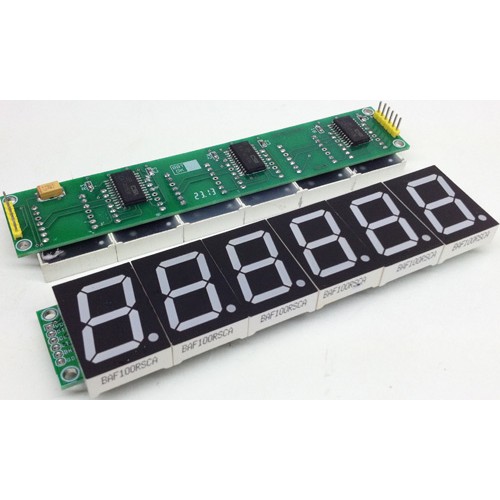 6 digit spi display using 1 inch 7 segment display and CAT4016 ic (2)