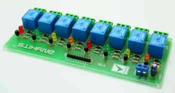 8 Channel Relay Board Using Sugar Cube Relay and BC547 Driver Transistors (1)