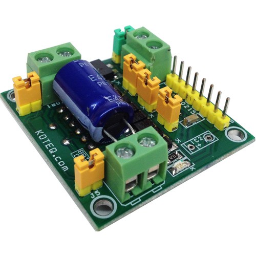 L298 DC MOTOR DRIVER BOARD WITH TWO OR SINGLE MOTOR DRIVE OPTION AND ON BOARD 7805 REGULATOR (7)