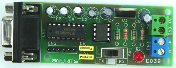 RS232 TO RS485 CONVERTER CIRCUIT USING MAX232 & MAX485 (1)