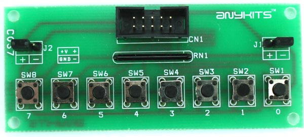 8 TACTTILE SWITCH WITH HIGH OR LOW OUTPUT JUMPER (1)