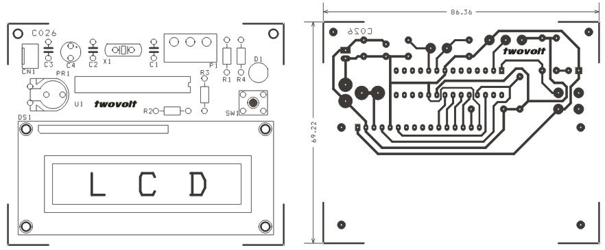 digital-voltage-meter-using-pic16f673-lcd-range-0-to-5v-pcb