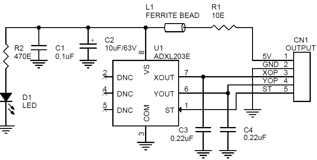 dual-axis-accelerometers-with-signal-conditioned-voltage-outputs-using-adxl203-circuit-pcb-layout-1